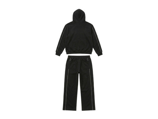 BLACK REFLECTIVE TRACKSUIT