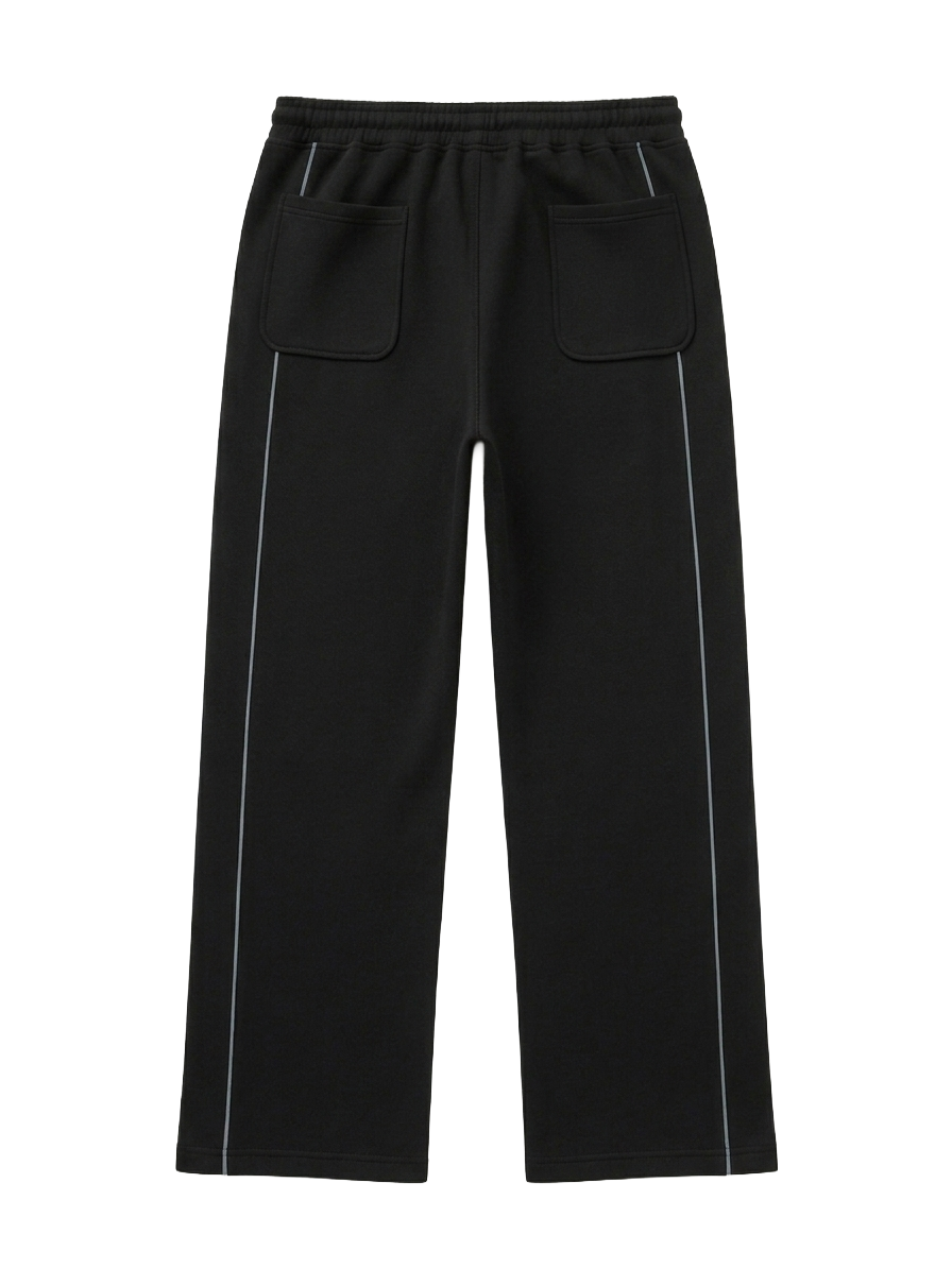 Calça Moletom Pesado de Algodão Preto