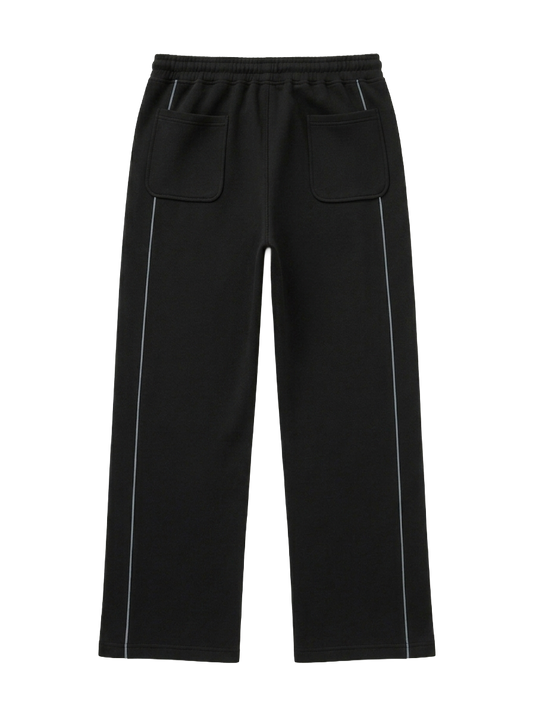 BLACK REFLECTIVE SWEATS